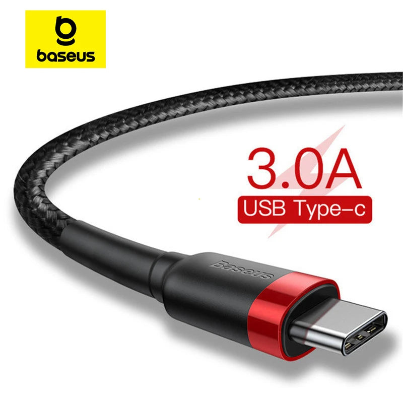 Cabo Carregamento Rápido Baseus USB C 3.0 - p/ Android